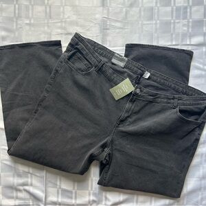 H&M Divided Black Denim Low Rise Flare Jeans